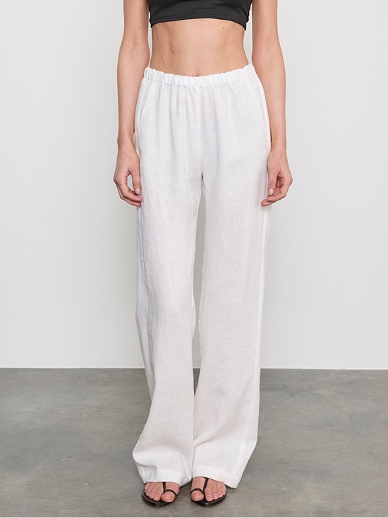 Enza Costa Pants - Enza Costa Linen Everywhere Pant Undyed White Size 2/M